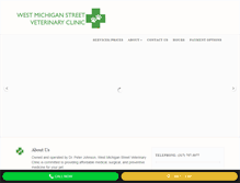 Tablet Screenshot of michiganstreetvet.com